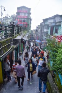 shopping street in Gangtok